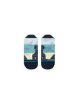 Stance Tundra Tab Sock in the colour navy shown flat from the topside