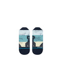 Stance Tundra Tab Sock in the colour navy shown flat from the topside