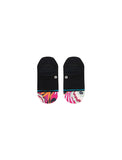 Stance Unwind Tab Sock in the colour Black shown flat from the topside
