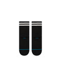 Stance Waffles N Butter Quarter Sock in the colour Black, shown flat from the underside