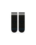 Stance Waffles N Butter Quarter Sock in the colour Black, shown flat from the underside