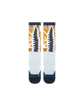 Stance Warbird UL Wool Snow Sock in the colour Ice blue, shown flat from the topside