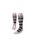 Stance Women's Trailblazer Mid Crew Sock in the colour Lilac, shown on a foot shape