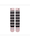 Stance Women's Trailblazer Mid Crew Sock in the colour Lilac, shown flat from the topside