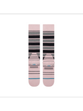 Stance Women's Trailblazer Mid Crew Sock in the colour Lilac, shown flat from the underside