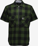 Swanndri Henderson Jacket in the colour Olive Black, shown from the front