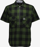 Swanndri Henderson Jacket in the colour Olive Black, shown from the front