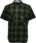Swanndri Henderson Jacket in the colour Olive Black, shown from the front