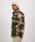 Swanndri Men's Kiaraki V3 Wool Shacket in the colour Yosemite Check