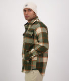 Swanndri Men's Kiaraki V3 Wool Shacket in the colour Yosemite Check