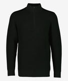 Swanndri Men's Otahu River Quarter Zip in the colour Hunter Green, shown from the front