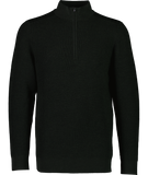 Swanndri Men's Otahu River Quarter Zip in the colour Hunter Green, shown from the front