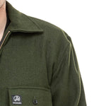 Swanndri Men's Ranger Wool Bush Shirt in the colour Olive detail
