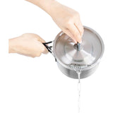 Tatonka Kettle II - 1 Litre, shown using the drainage feature
