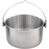 Tatonka Kettle II - 2.5 Litre, showing the measurement feature and handle