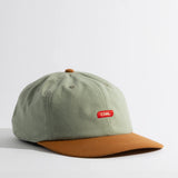 Coal The Evergreen Vintage 6-Panel Cap in the colour Sage/Light Brown