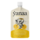 Yanaa Energy Sachet For Endurance in the flavour Lemon & Olive Oil, shown from the front