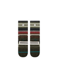 Stance Mid Wool Crew Socks in Black/Red shown from below