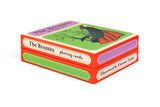 The Brontës Playing Cards, shown from the side of the box