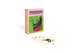 The Brontës Playing Cards, showing the box and an assortment of cards, from the front
