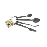 Kupilka Cutlery Set 4-piece includes: knife, fork, dessert spoon and teaspoon in the colour black