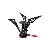 Robens Firefly Stove with pot support arms extended.
