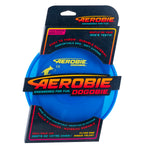 Aerobie Dogobie Disc in blue with packaging - puncture resistant material