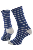BAM Fluxton Bamboo Socks 8-11 UK in the colour cream stripe