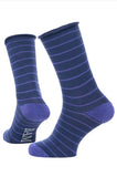 BAM Fluxton Bamboo Socks 8-11 UK in the colour purple stripe