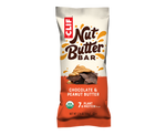 A Clif Chocolate Peanut Butter Bar in the new-style packaging