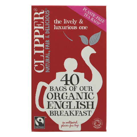 Clipper Organic Plastic free Tea Bags - English Breakfast Blend