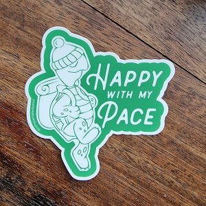 Happy With My Pace Sticker