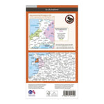 Explorer 254 Lleyn Peninsula East OS Map Back
