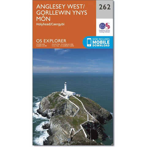 Explorer 262 Anglesey West OS Map 
