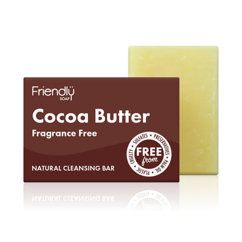 Bar of Friendly Soap Cocoa Butter Cleansing Soap - Fragrance Free
