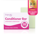 Friendly Soap Conditioner Bar - Lavender & Geranium with Healthy Living 2020 Awards Winner - best toiletries & beauty product.