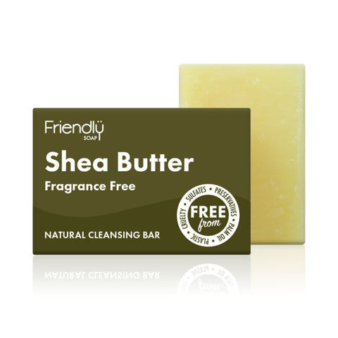 Bar of Friendly Soap Shea Butter Cleansing - Fragrance Free