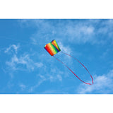 An image of a HQ Sleddy Rainbow foldable kite flying