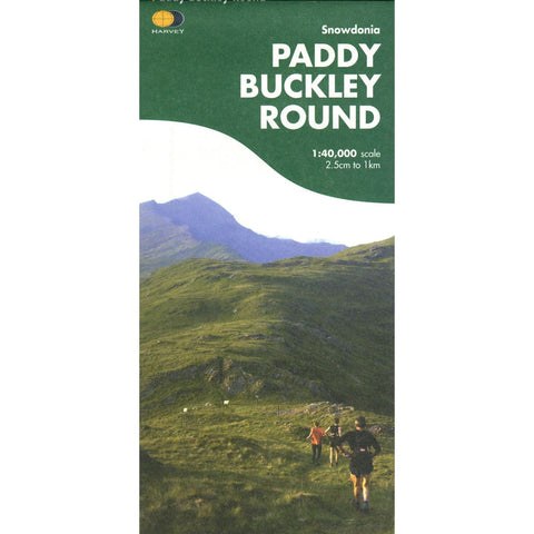 An image of the front of the Harvey Paddy Buckley Round Snowdonia Map