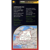 An image of the back cover of the Harvey XT25 Superwalker Map of Snowdonia North