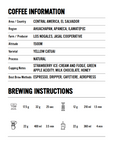 Tasting notes and brew profiles of Heartland El Salvador Los Nogales