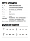 Tasting notes and brew profiles of Heartland El Salvador Los Nogales