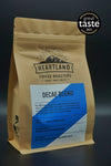 Heartland Decaf Blend in 250g Compostable Bag. Great Taste Award Winner 2021