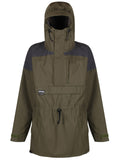 Hilltrek Liathach Natural Smock CA in Olive/Charcoal colour showing front view