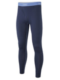 Howies Men's Merino Schlong Johns in Black Iris showing the leggings stretched ungainly over a mannequin.