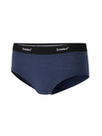 Howies Women's Boxhers Merino Undies Boxer Briefs in black iris with black branded waist band.