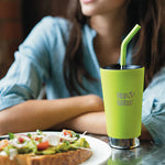 Klean Kanteen 8mm Stainless Steel Straw in use