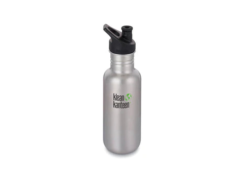 Klean Kanteen Classic Sport Cap 532ml in Brushed Stainless