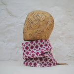 Little Brown Bird Company Welsh Tapestry Snood in Raspberry