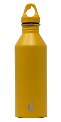 Mizu M8 Stainless Steel Water Bottle 750ml/25oz in Harvest Gold colour